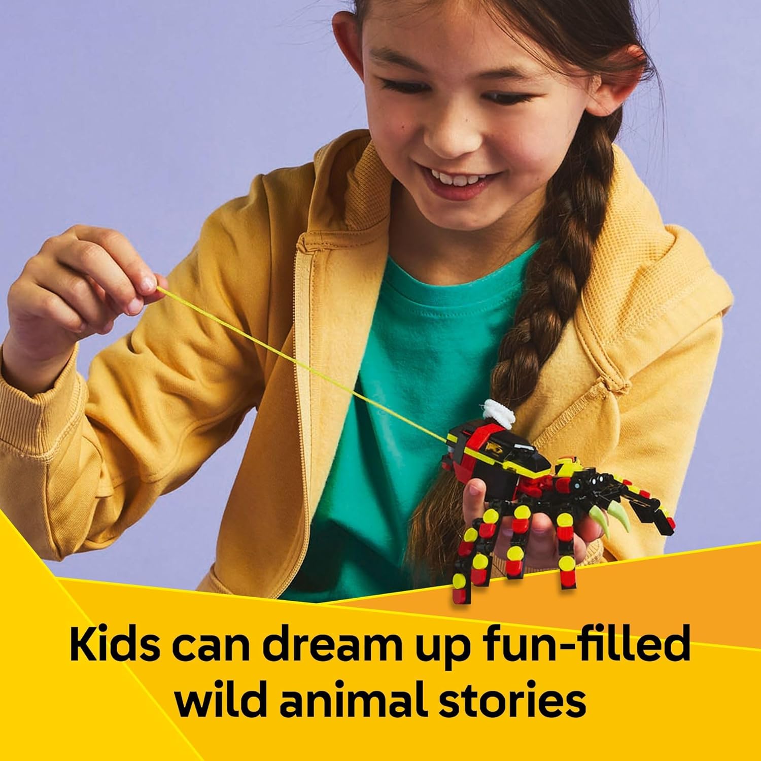 LEGO_Creator_3_in_1_Wild_Animals_Surprising_Spider_Toy_-_Building_Toy_with_3_Build_Options,_Spider,_Scorpion,_or_Snake_-_Animal_Figures_for_Kids,_Boys_&_Girls,_Ages_7+_-_Gift_Idea_for_Birthday_-_31159