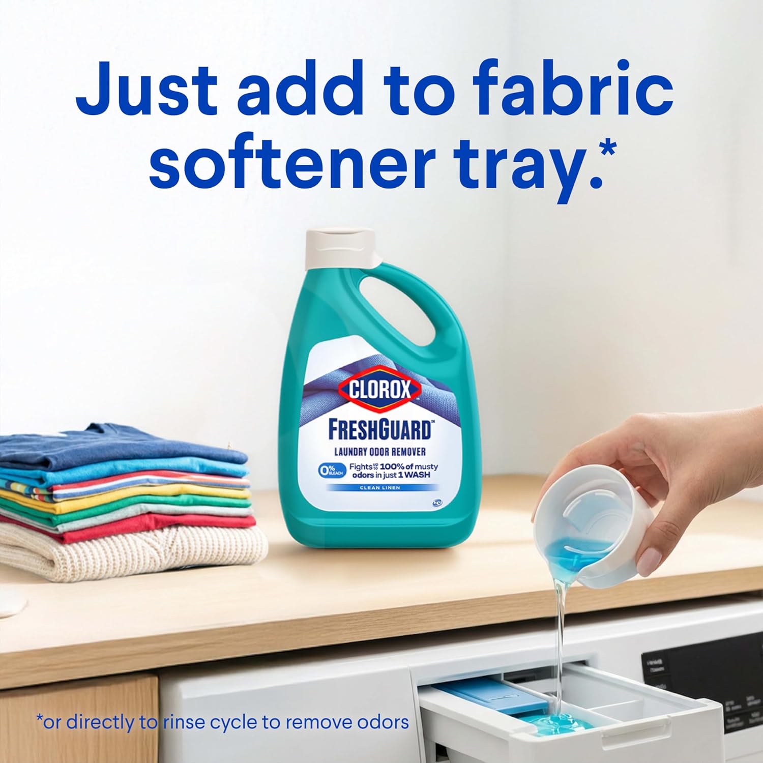 Clorox_FreshGuard_Laundry_Odor_Remover,_0%_Bleach,_Clean_Linen,_80_Fl_Oz.,_Pack_of_2_(Pack_May_Vary)