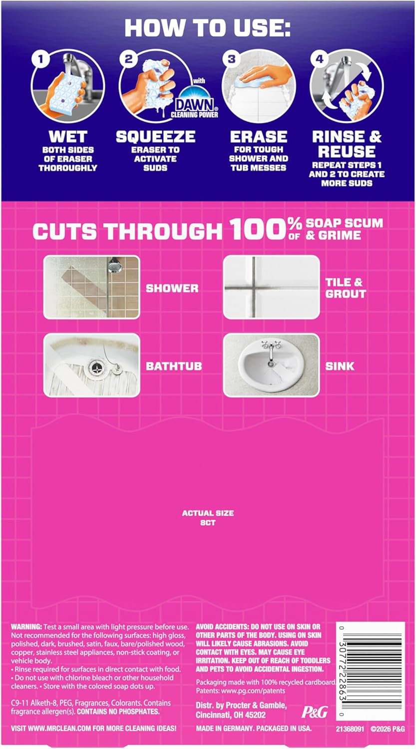 Mr._Clean_Magic_Eraser_Sponge,_Bathroom,_Shower,_Tub_Cleaner,_Soap_Scum_Remover,_Bathroom_Cleaning_Supplies,_Dawn_Cleaning_Power_with_Lavender_Scent,_Shower_&_Tub,_8ct