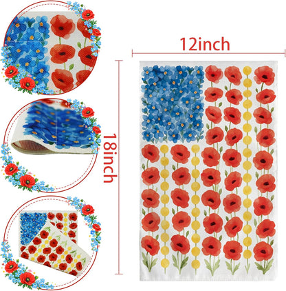 Memorial_Day_Decorations_-_Spring_Garden_Flag_for_Easter_Summer_|_12x18_Inch_Double_Sided_Patriotic_American_Flag_for_Outdoor_Outside_Yard_USA_Celebration_4th_of_July_Decor_-_250_Anniversary_USA_Merchandise