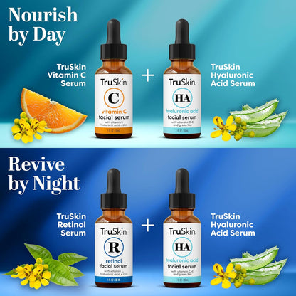 TruSkin_Face_Serum_Trio_-_Vitamin_C,_Retinol_&_Hyaluronic_Acid_Anti-Aging_Serums_for_Face_-_AM,_PM_&_All-Day_Skincare_Routine_-_Brightening,_Smoothing_&_Hydrating_Facial_Serums,_1_fl_oz_Each