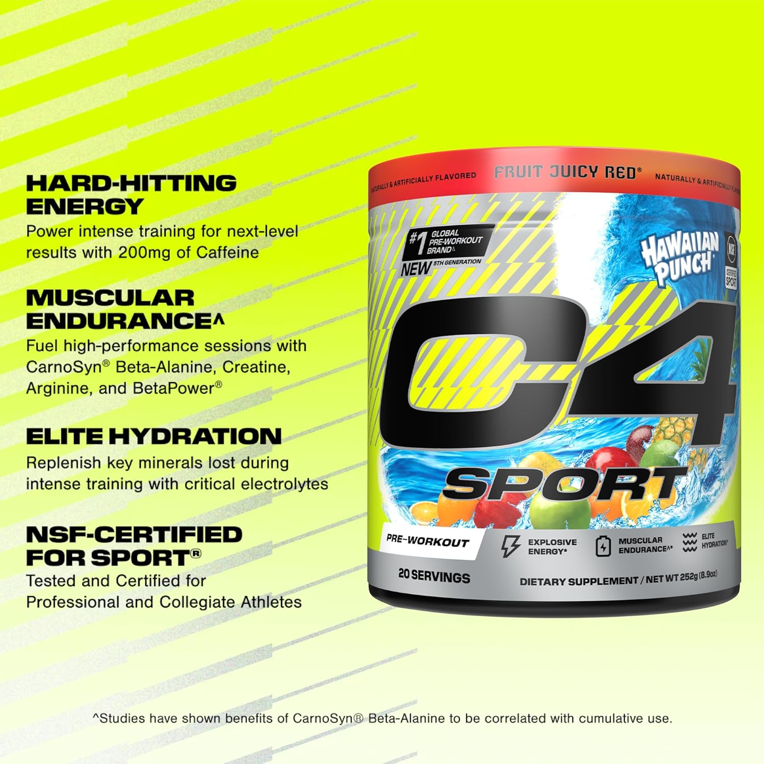 C4_Sport_Pre_Workout_Powder_-_NSF_Certified_for_Sport_-_Elite_Hydration_-_200mg_Caffeine_+_Creatine_+_Beta-Alanine_-_Electrolytes_and_Energy_Supplement_-_Hawaiian_Punch,_20_Servings