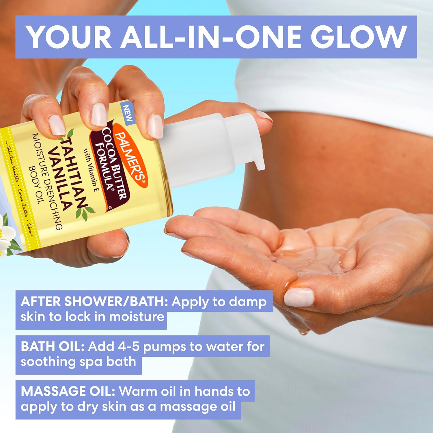 Palmer's_Cocoa_Butter_Formula_Body_Oil,_Moisture_Drenching_Tahitian_Vanilla,_6.5_Oz,_72Hr_Hydration_with_Shea_Butter_&_Vitamin_E_for_Softer_Skin,_Protects_&_Soothes_Dryness,_Dermatologist_Approved
