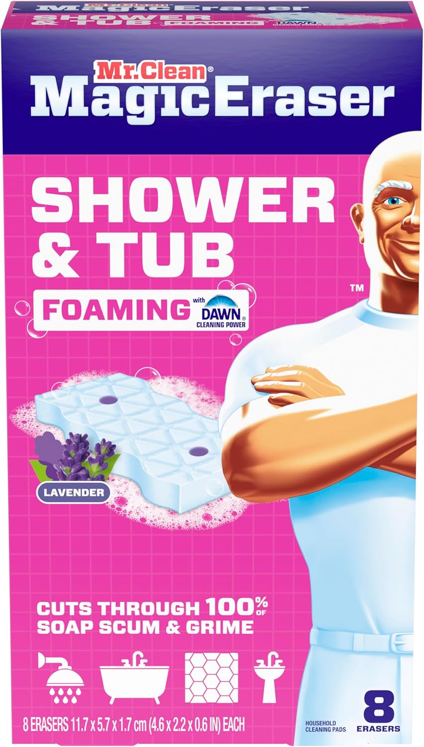 Mr._Clean_Magic_Eraser_Sponge,_Bathroom,_Shower,_Tub_Cleaner,_Soap_Scum_Remover,_Bathroom_Cleaning_Supplies,_Dawn_Cleaning_Power_with_Lavender_Scent,_Shower_&_Tub,_8ct