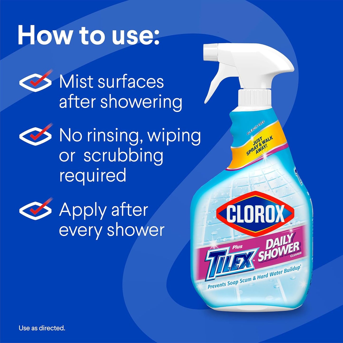 Clorox_Plus_Tilex_Daily_Shower_Cleaner,_32_Fluid_Ounce_Spray_Bottle,_Pack_of_3