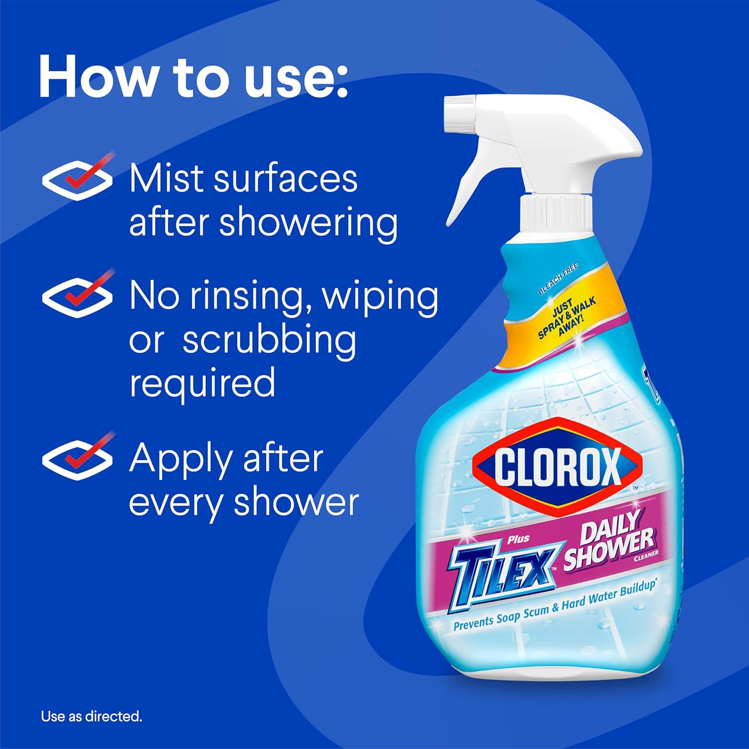 Clorox_Plus_Tilex_Daily_Shower_Cleaner,_32_Fluid_Ounce_Spray_Bottle,_Pack_of_3