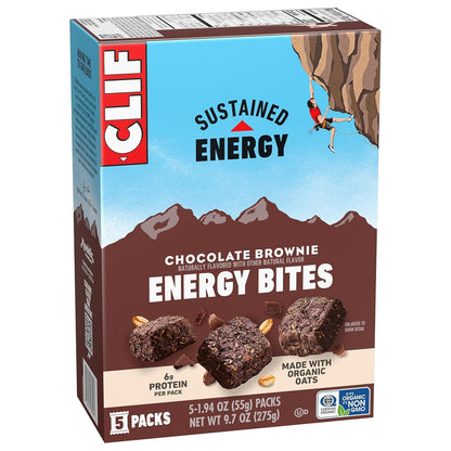 CLIF_BAR_Energy_Bites_-_Chocolate_Brownie_-_Made_with_Organic_Oats_-_6g_Plant_Based_Protein_-_Non-GMO_(5_Packs)