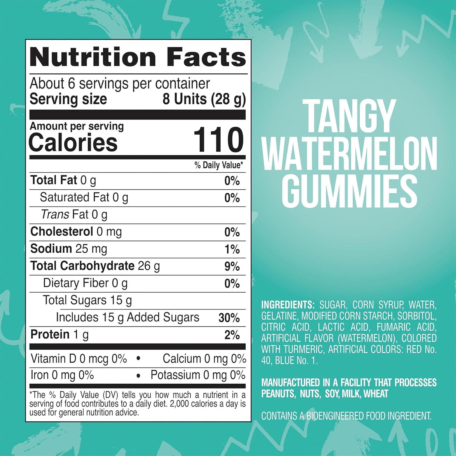 ChewzMe_Watermelon_Gummies,_Sour_Gummy_Candy,_6_oz_(Pack_of_1)