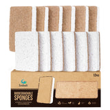 Isshah Plant-Based Kitchen Sponges - FSC Certified and PETA Approved, Natural, Eco-Friendly, Biodegradable Sisal Hemp Sponges for Dishes, Cleaning Sponge for Kitchen, Bathroom, Household