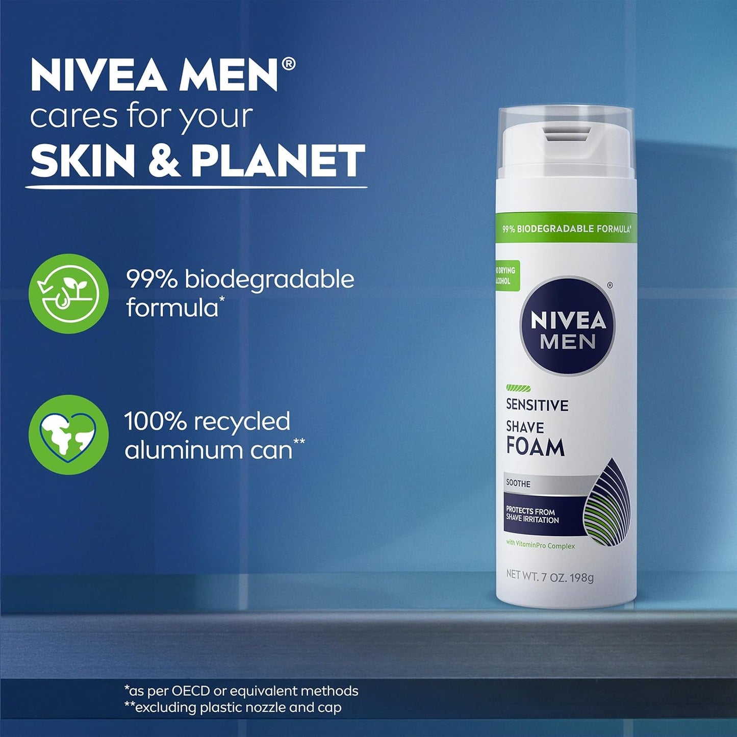 NIVEA_MEN_Sensitive_Shave_Foam_with_Vitamin_E,_Soothing_Chamomile_and_Witch_Hazel_Extracts,_6_Pack_of_7_Oz_Cans