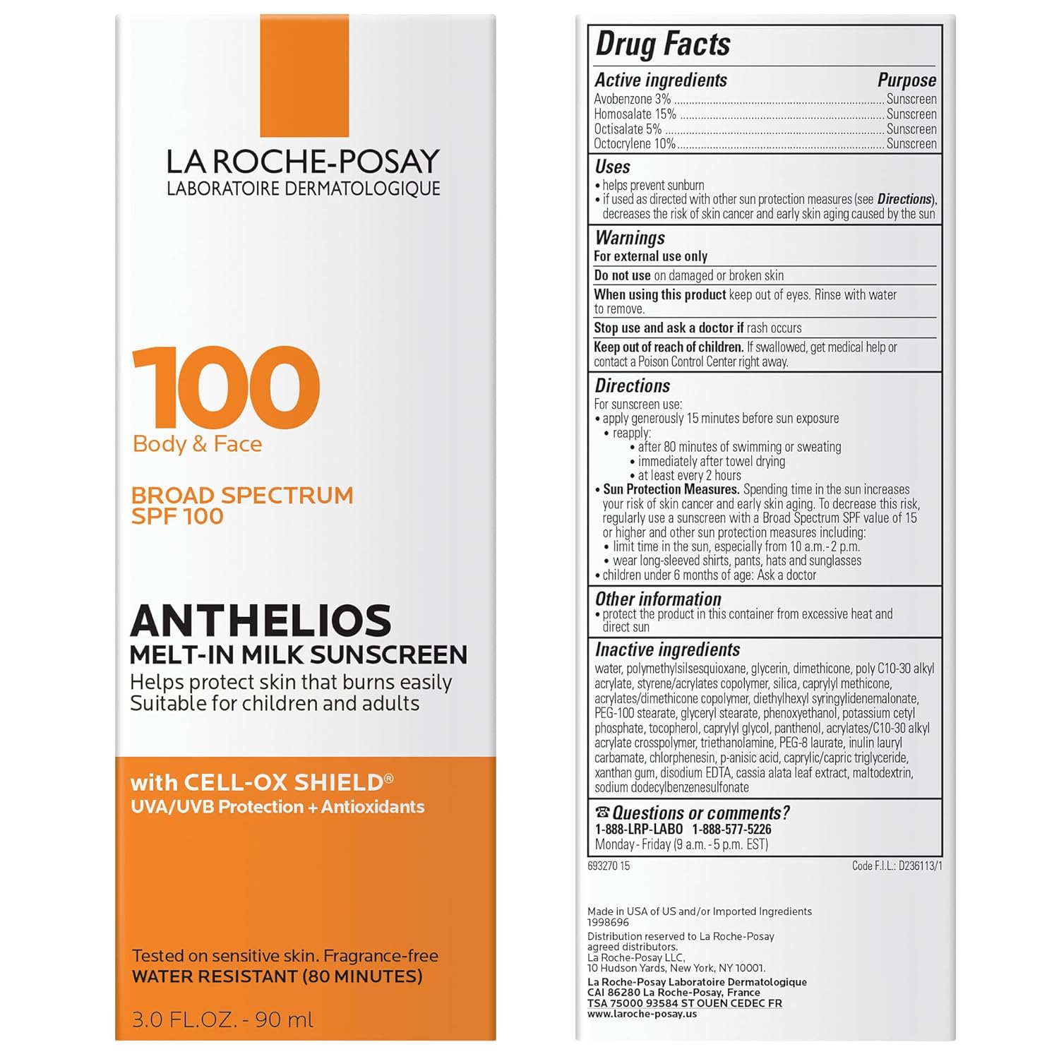 La_Roche-Posay_Anthelios_Melt-In_Milk_Sunscreen_SPF_100,_Sunscreen_For_Body_&_Face