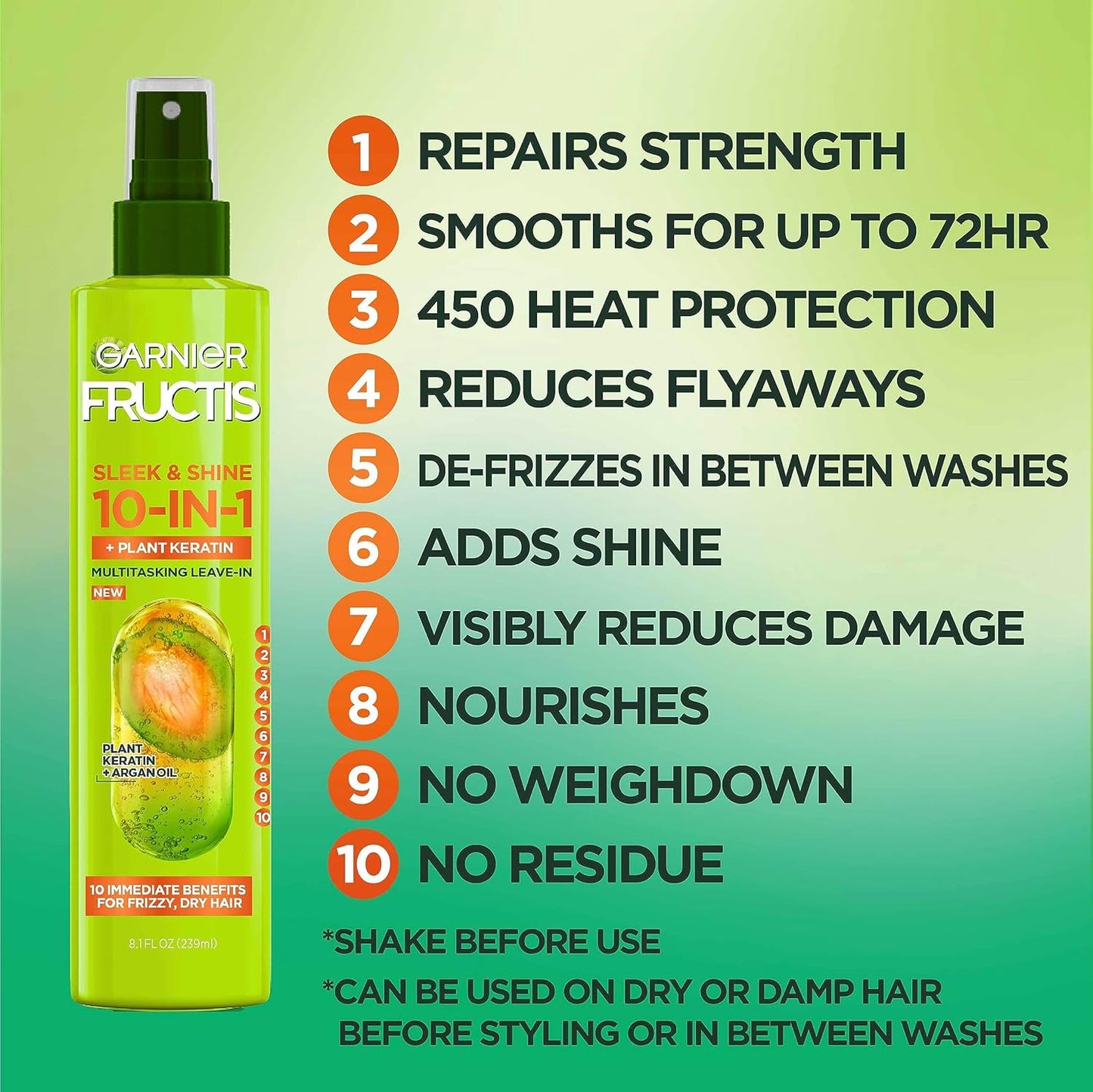 Garnier_Fructis_Sleek_&_Shine_10-in-1_for_Frizzy,_Dry_Hair,_Plant_Keratin,_8.1_Fl_Oz,_1_Count_(Packaging_May_Vary)