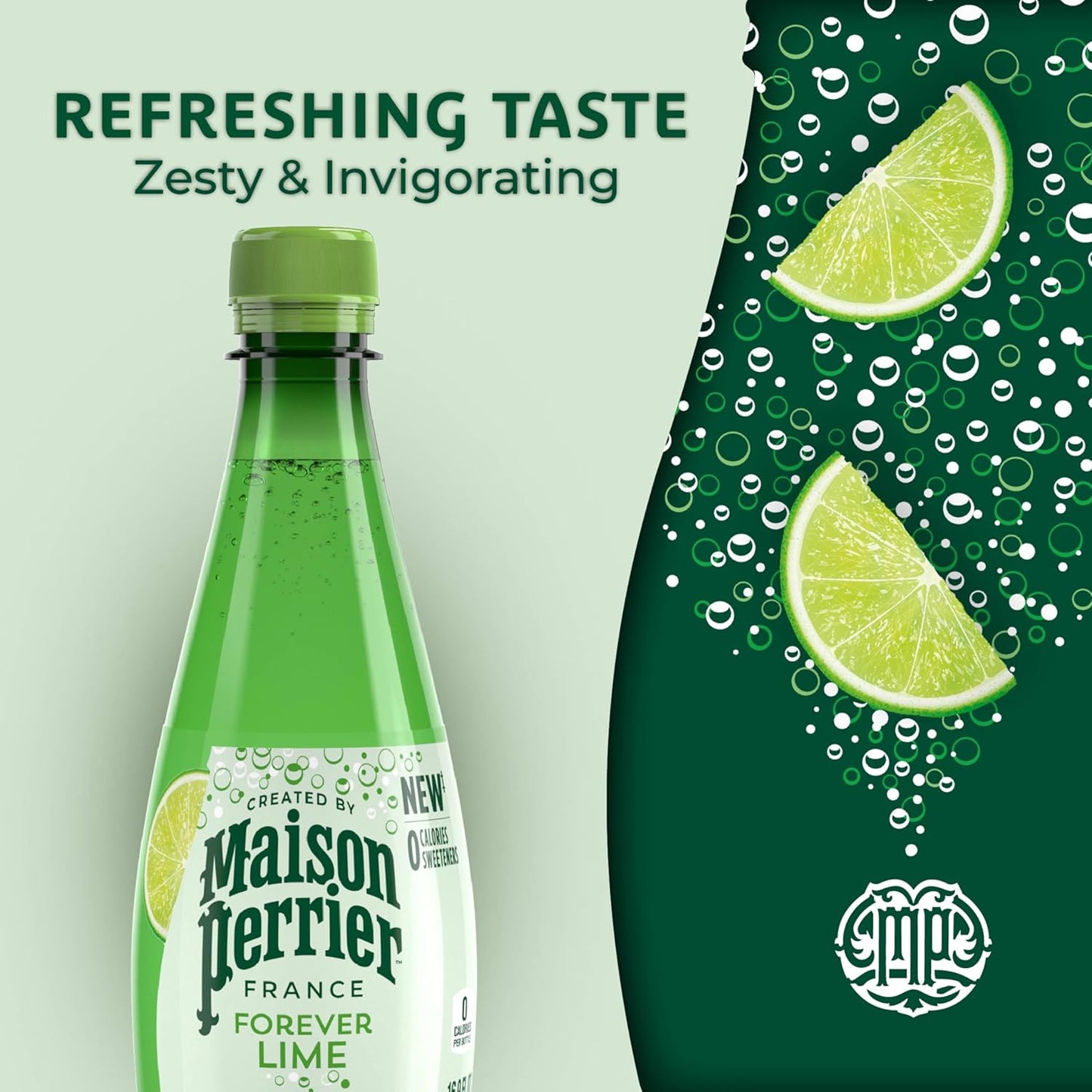 Maison_Perrier_Lime_Flavored_Sparkling_Water,_16.9_FL_OZ_Plastic_Water_Bottle_(6_Count)