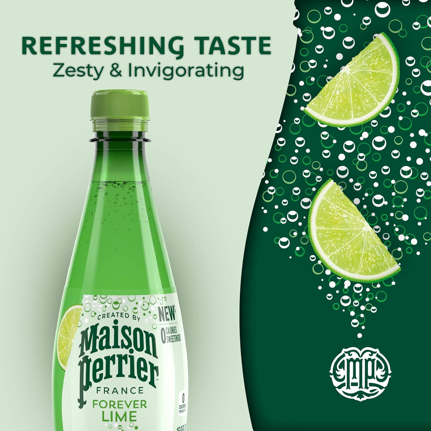 Maison_Perrier_Lime_Flavored_Sparkling_Water,_16.9_FL_OZ_Plastic_Water_Bottle_(6_Count)