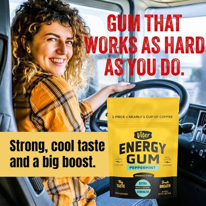 Viter_Energy_60mg_Caffeine_Gum_(Peppermint_Flavor,_30_Pieces)_-_Sugar_Free,_Vitamin_B3,_B6,_B9,_B12,_Zero_Calories,_Caffeinated_Energy_Chews,_Nootropic_Focus_Supplement_for_Men_&_Women