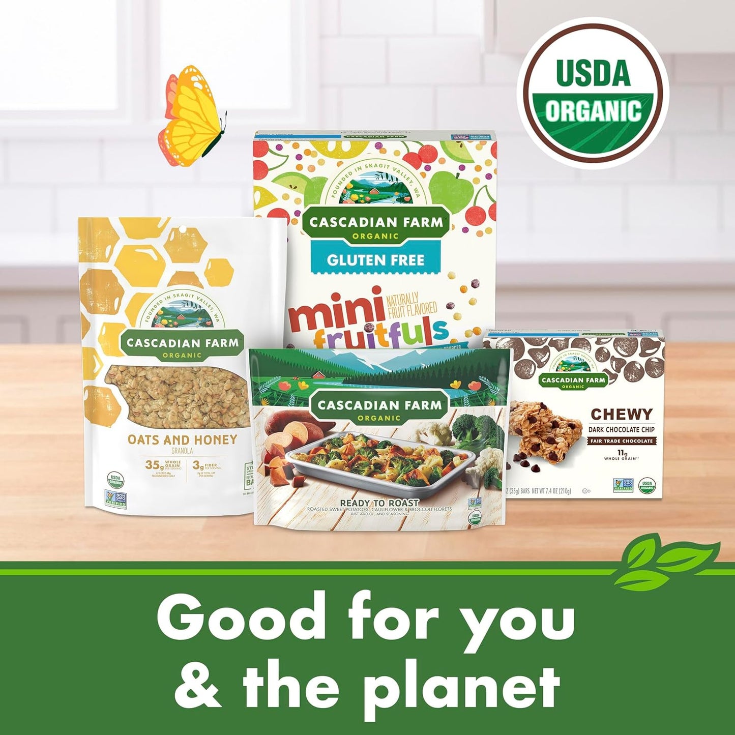 Cascadian_Farm_Organic_Granola,_Dark_Chocolate_Almond_Cereal,_Resealable_Pouch,_11_oz