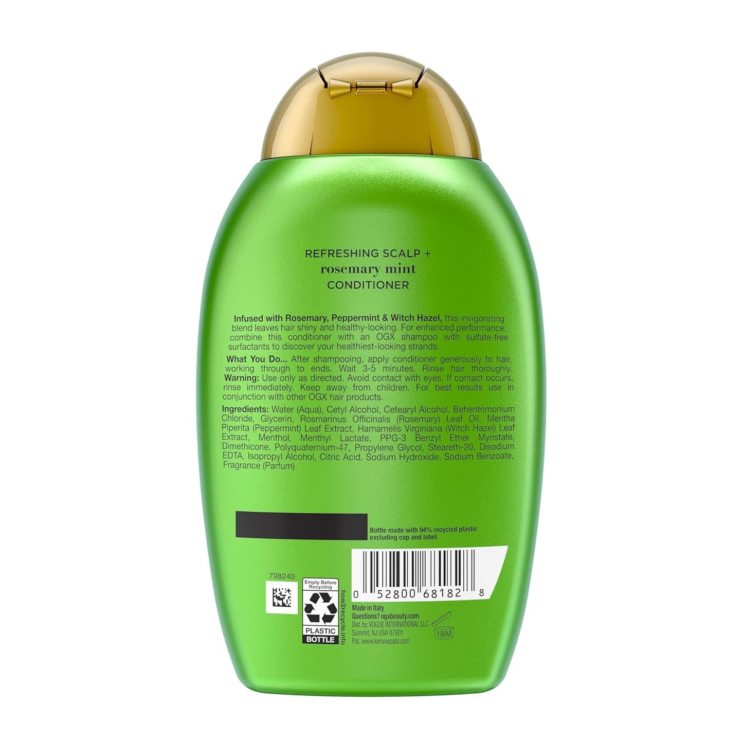OGX_Extra_Strength_Refreshing_Scalp_+_Rosemary_Mint_Conditioner,_Nourishing_Hair_&_Scalp_Conditioner_Infused_with_Rosemary_for_Healthy-Looking_Hair,_Sulfate-Free_Surfactants,_13_fl._oz