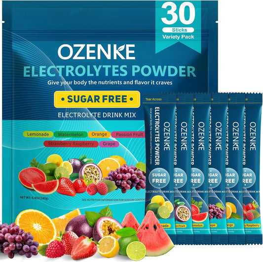 Electrolytes_Powder_Packets,_30_Sticks_Hydration_Packets_Sugar_Free,_Electrolyte_Drink_Mix_Travel_Electrolyte_Packets_for_Rapid_Hydration,_6_Flavors