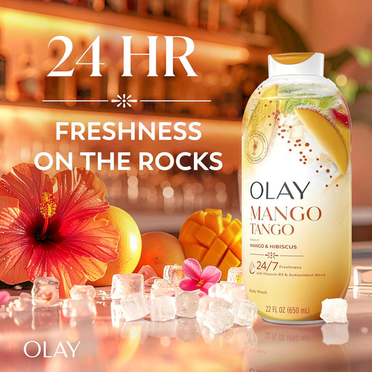 Olay_Body_Wash_for_Women,_24/7_Skin-Loving_Freshness,_Miami_Mocktails,_Plant_Based_Cleansers,_Vitamin_B3_&_Antioxidant_Blend,_For_All_Skin_Types,_Mango_Tango_with_Mango_&_Hibiscus_Scent,_22_fl_oz