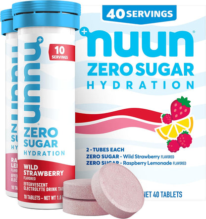 Nuun_Zero_Sugar_Hydration_Electrolyte_Tablets_-_Magnesium,_Calcium,_Potassium,_Chloride_&_Sodium,_Light_&_Delicious_Fruit_Flavors,_No_Sugar,_Gluten_Free,_Vegan,_Mixed_Berry_4_Pack_(40_Servings_Total)