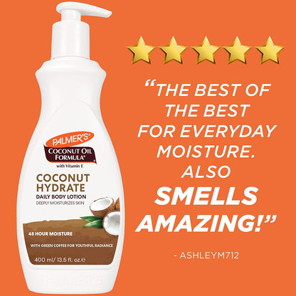 Palmer's_Coconut_Oil_Formula_Body_Lotion_for_Dry_Skin,_Hand_&_Body_Moisturizer_with_Green_Coffee_Extract_&_Vitamin_E,_Pump_Bottle,_13.5_Fl_Oz_(Pack_of_1)