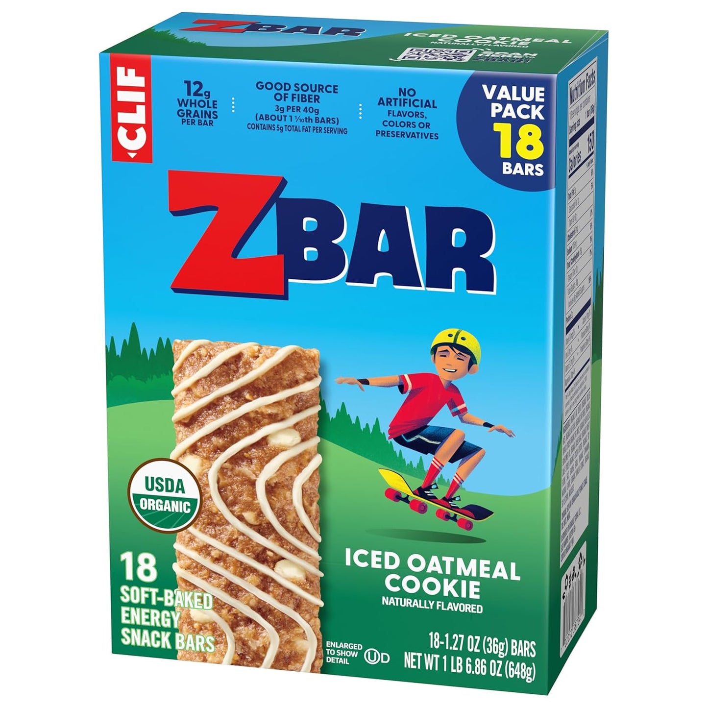 Zbar_-_Iced_Oatmeal_Cookie_-_Soft-Baked_Energy_Snack_Bars_-_Non-GMO_-_12g_Whole_Grains_-_USDA_Organic_Granola_Bars_-_Snacks_for_Kids_(18_Pack)