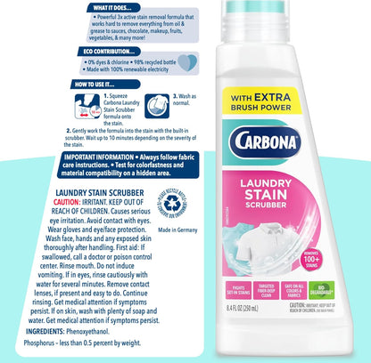 Carbona_Laundry_Stain_Scrubber_&_Remover_(8.4_Fl_Oz),_Extra-Strength_Bio-Enzyme_Formula,_Brush-Top_Applicator_for_Fiber-Deep_Clean,_Fast_&_Easy