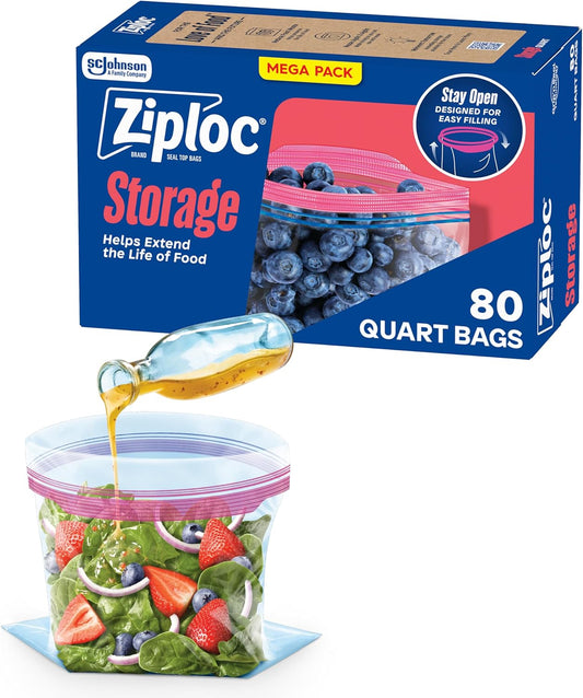 Ziploc_Quart_Food_Storage_Bags,_Stay_Open_Design_with_Stand-Up_Bottom,_Easy_to_Fill,_80_Count
