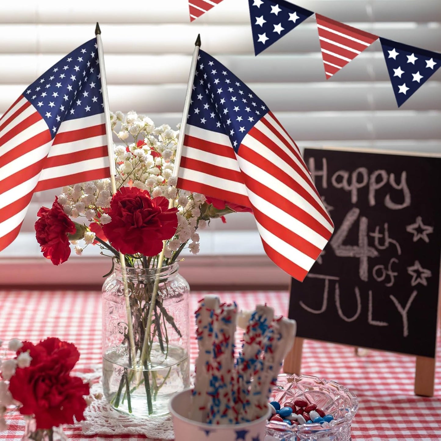 12x18_Inch_American_Flags_on_Stick_-_Patriotic_American_Flags_for_Outside,_USA_Stick_Flag_Perfect_for_Independence_Day,_Memorial_Day,_4th_of_July_Decorations_(12)