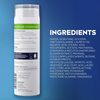 NIVEA_MEN_Sensitive_Shave_Foam_with_Vitamin_E,_Soothing_Chamomile_and_Witch_Hazel_Extracts,_6_Pack_of_7_Oz_Cans