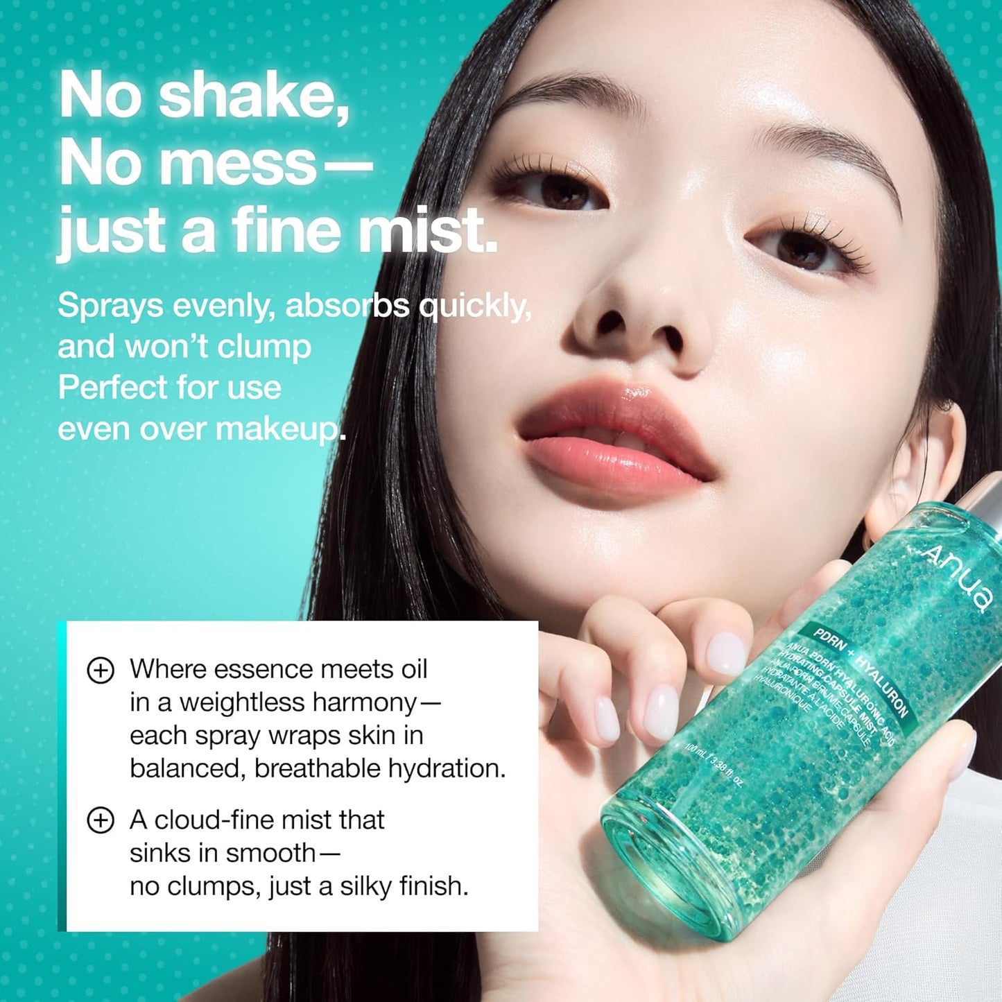 ANUA_PDRN_Collagen_Glow_Facial_Serum_Spray,_Hydrating_Face_Mist,_Hyaluronic_Acid,_dewy_glass_finish,_All_Skin_Types,_Instant_Plumping_Hydration,_Firming_Care,_Korean_Skincare,_3.38_fl_oz