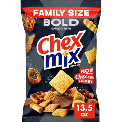 Chex_Mix_Bold_Garlic_and_Herb_Snack_Mix,_Family_Size,_Snacks,_13.5_oz