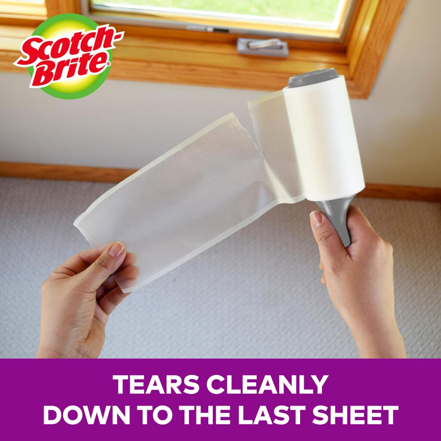 Scotch-Brite_Pet_Hair_Pickup_Extra_Sticky_Lint_Roller,_Designed_for_Removing_Fur_+_Fluff_on_Couches,_Clothes,_Dog_and_Cat_Beds,_&_More,_4_Pack,_192_Easy-Tear_Adhesive_Sheets_Total