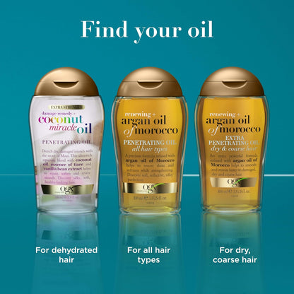 OGX_Renewing_+_Argan_Oil_of_Morocco_Hair_Oil,_Extra_Strength_Penetrating_Serum_Treatment_for_Dry,_Damaged,_Frizzy,_Curly_&_Coarse_Hair,_Cold-Pressed_Argan_Oil,_Shine,_3.3_Fl_Oz