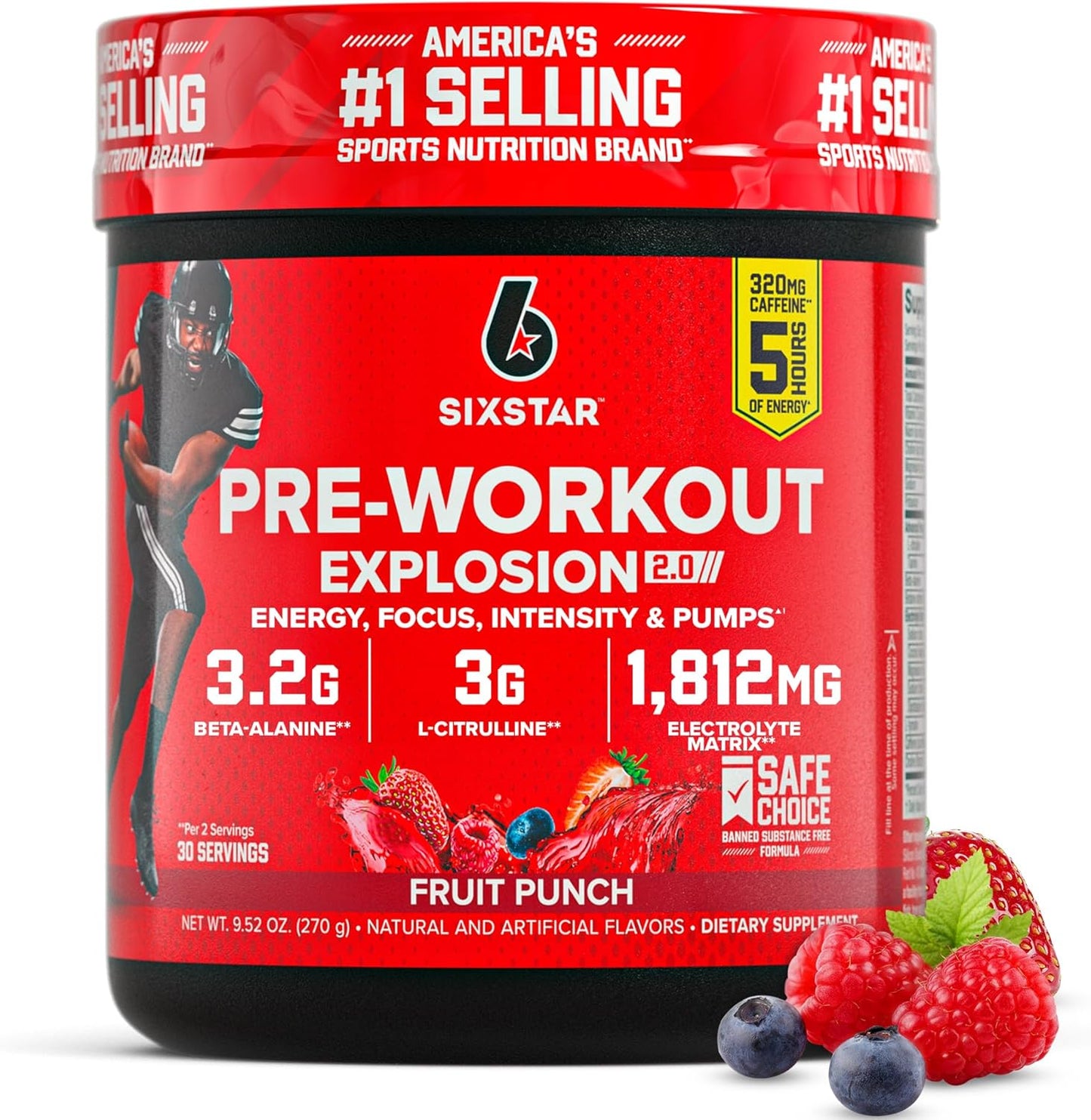 Six_Star_Pre-Workout_Powder_for_Men_&_Women,_Fruit_Punch_(30_Servings)_-_Preworkout_Explosion_2.0_Energy_Powder_Drink_Mix_with_Beta-Alanine_&_Caffeine_-_Sports_Nutrition_Supplement_Products