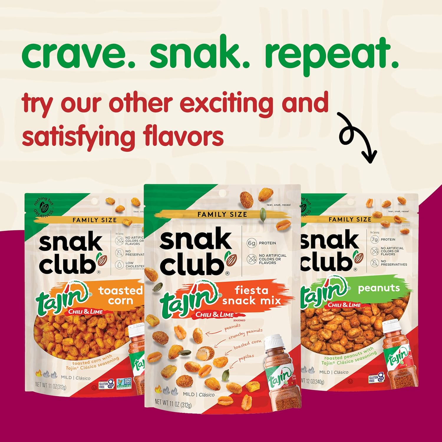 Snak_Club_Tajin_Crunchy_Peanuts,_Nuts_with_Chili_and_Lime_Seasoning,_Mild,_No_Artificial_Colors_or_Flavors,_10.5_oz_Resealable_Bag