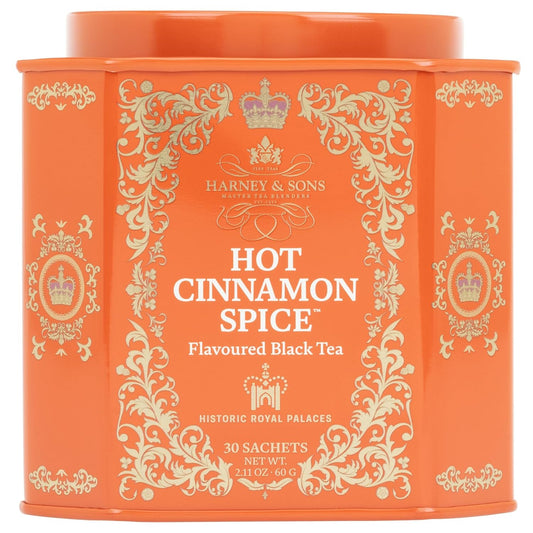 Harney_&_Sons_Hot_Cinnamon_Spice_Tea_Tin_-_Black_Tea_with_Orange_&_Sweet_Clove_-_2.67_Ounces,_30_Sachets