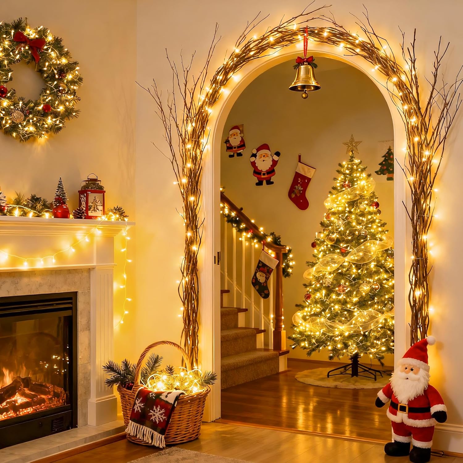 JMEXSUSS_LED_Christmas_Lights,_Indoor_String_Light_Bedroom_8_Modes_Christmas_Tree_Lights_Plug_in,_Connectable_Fairy_Twinkle_Light_Outdoor_for_Home_Garden_Xmas_Tree_Decor