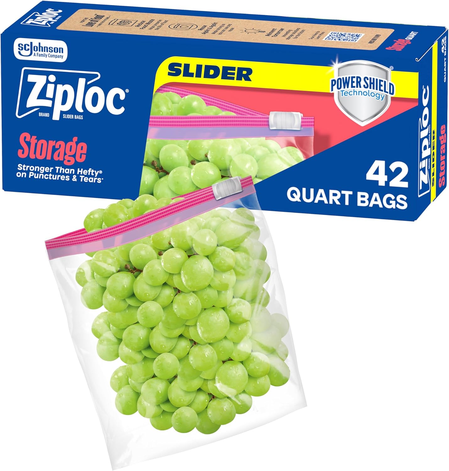 Ziploc_Quart_Food_Storage_Slider_Bags,_Power_Shield_Technology_for_More_Durability,_42_Count