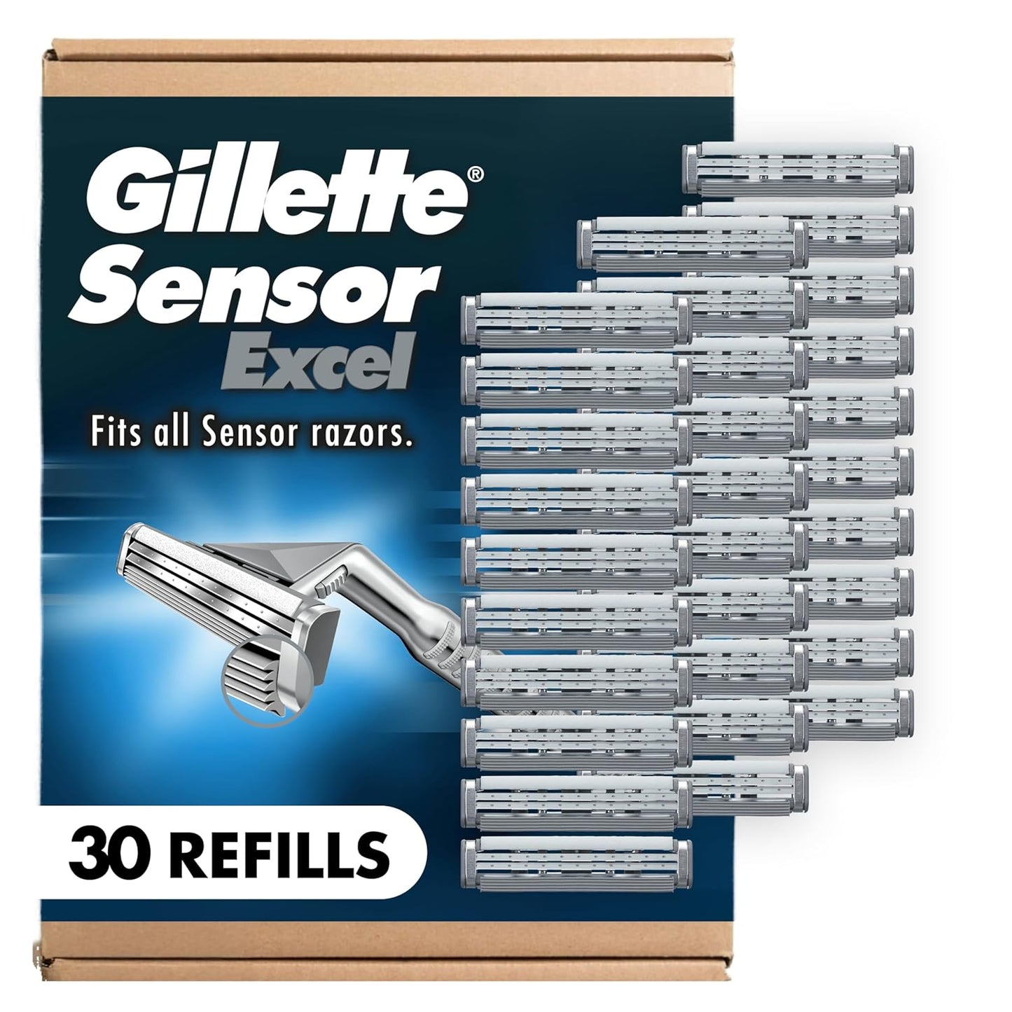 Gillette_Sensor_Excel_Men's_Razor_Blade_Refills,_30_Count