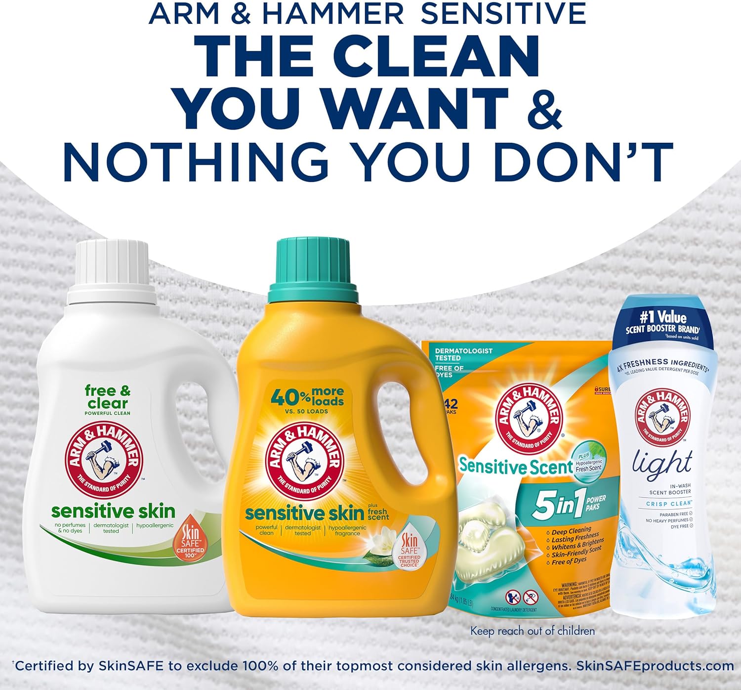 ARM_&_HAMMER_Sensitive_Skin_Liquid_Laundry_Detergent,_Fresh_Scent,_105_fl_oz,_105_Loads