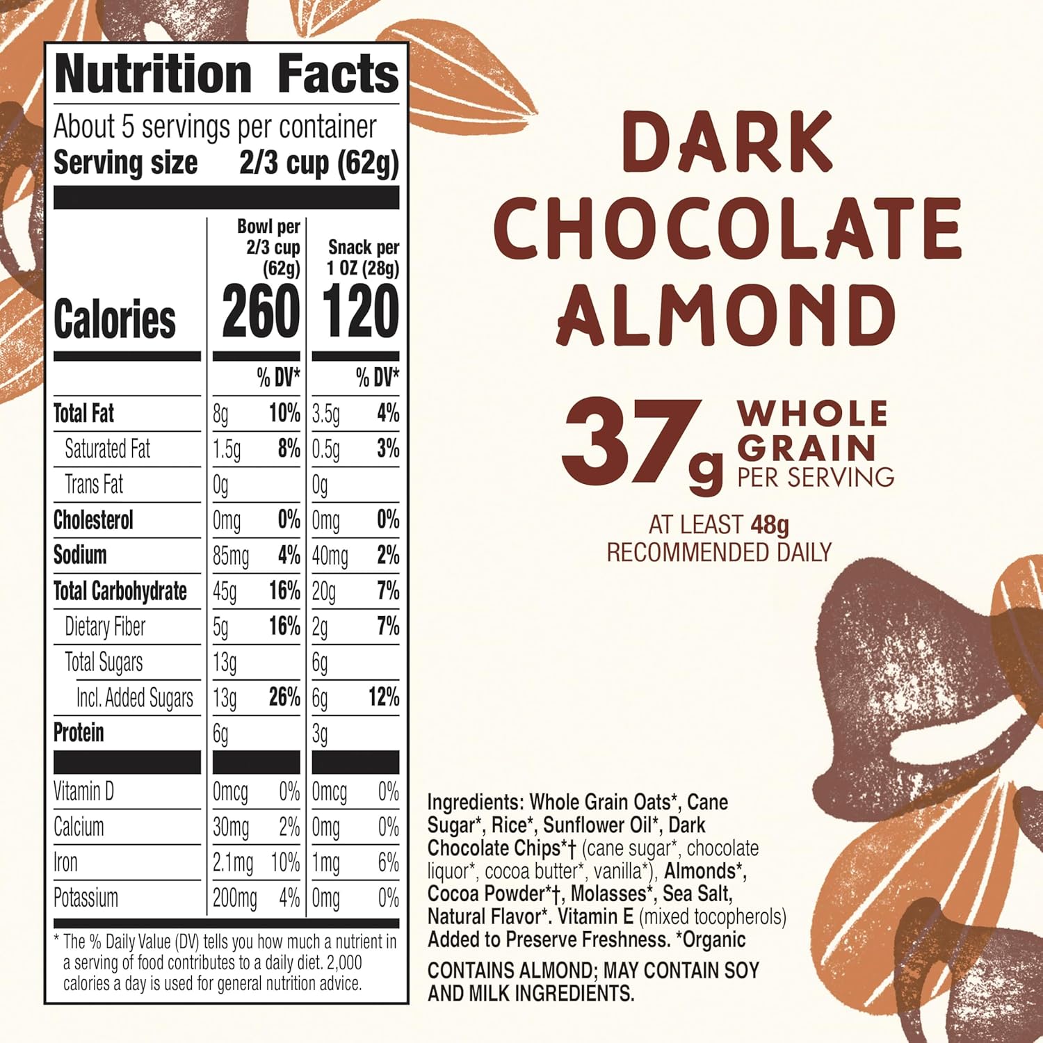 Cascadian_Farm_Organic_Granola,_Dark_Chocolate_Almond_Cereal,_Resealable_Pouch,_11_oz