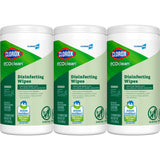 CloroxPro Clorox EcoClean Disinfecting Wipes, Multipurpose 100% Plant Based Cleaning Cloths, Antibacterial Disinfectant, Safe for Multi Surface Use