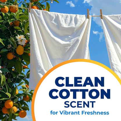 ARM_&_HAMMER_Power_Sheets_Laundry_Detergent_Plus_OxiClean_Stain_Fighters,_Clean_Cotton_Scent,_52_Count,_104_Medium_Loads