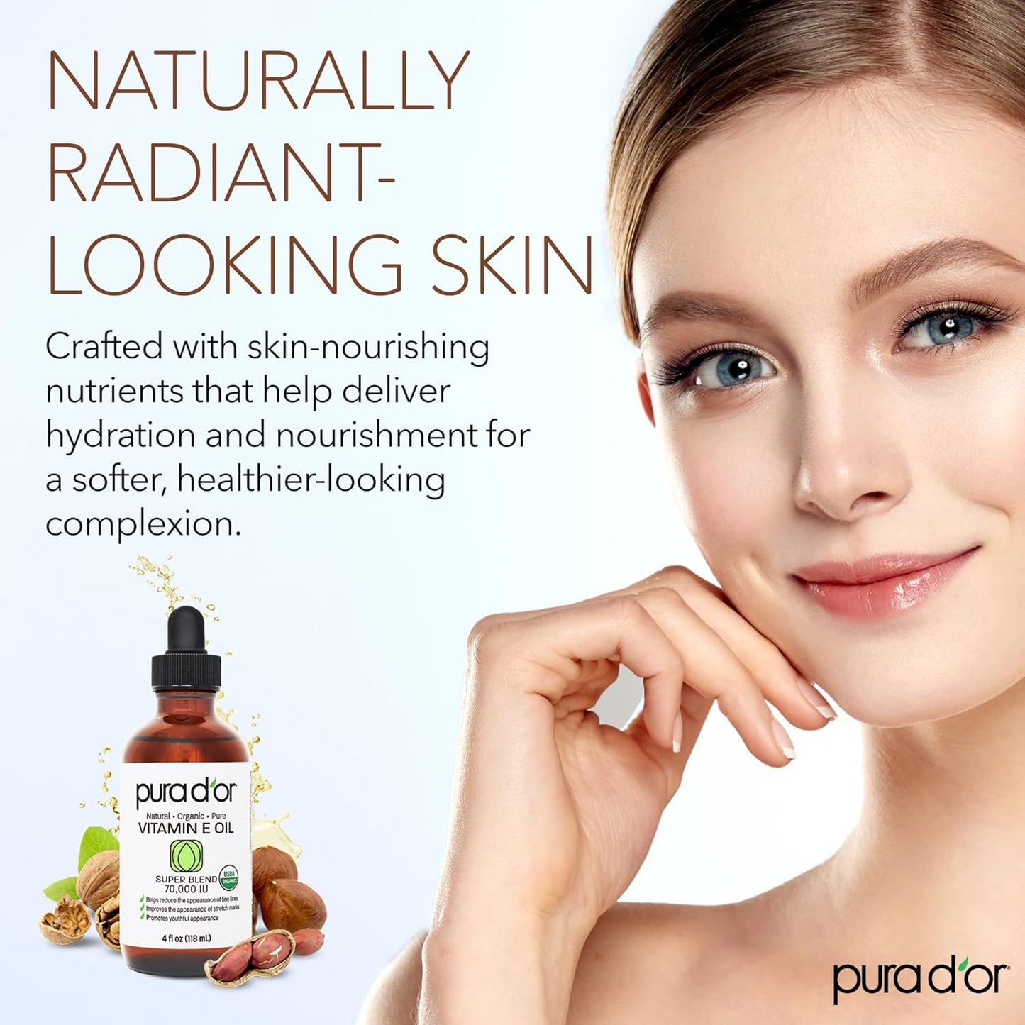 PURA_D'OR_4_Oz_Organic_Vitamin_E_Oil_70,000_IU,_USDA_Certified_Face,_Body,_Hair_&_Bath_Oil_with_Argan,_Jojoba,_Rosehip,_Apricot,_Almond_&_Avocado,_Lightweight_Moisturizing_Blend_for_Soft,_Smooth_Skin