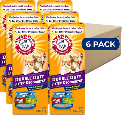 ARM_&_HAMMER_Cat_Litter_Deodorizer_Double_Duty,_30_oz,_6_Pack