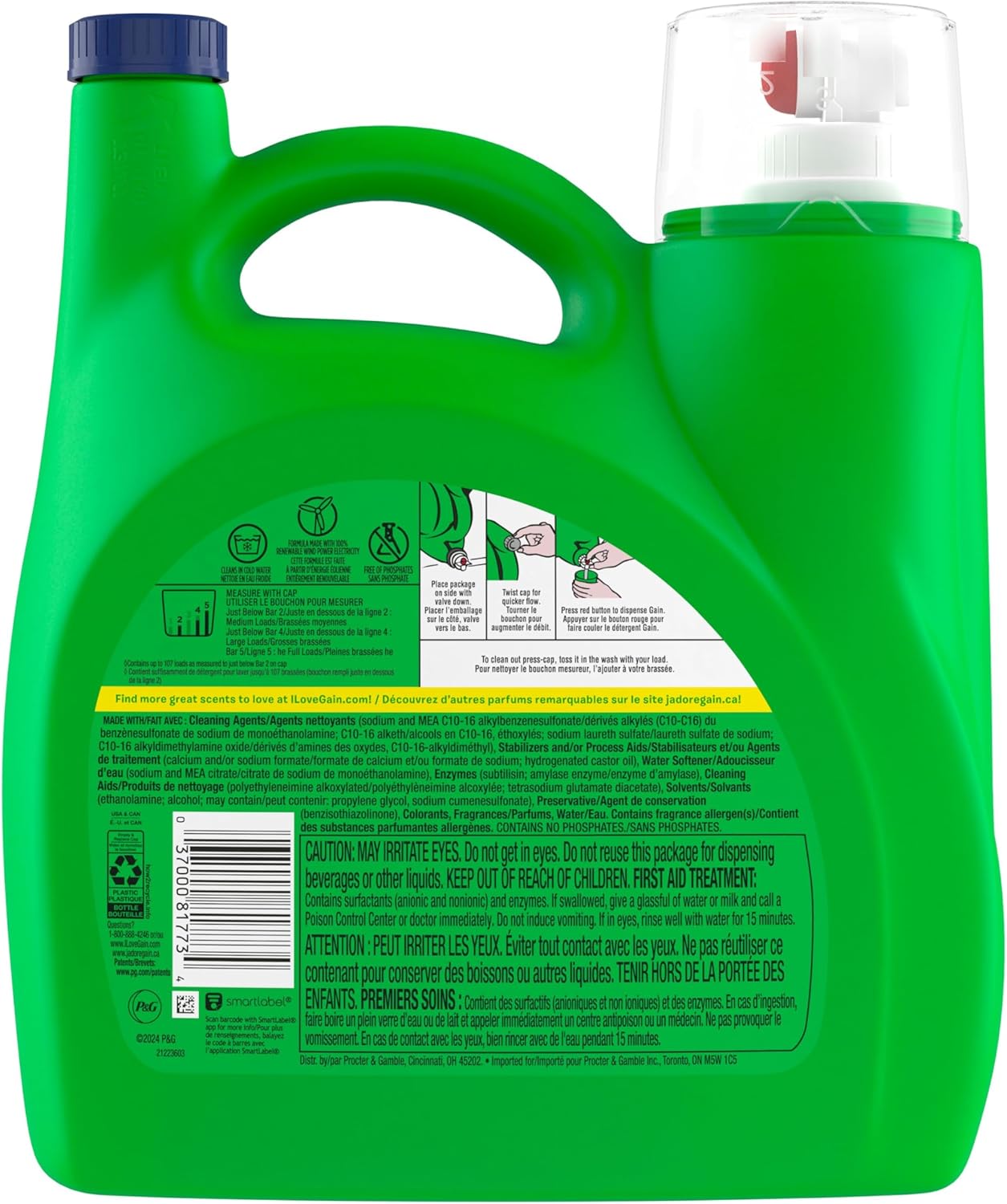 Gain_Liquid_Laundry_Detergent,_Lavender_Scent,_154_fl_oz,_107_loads,_HE_compatible,_Laundry_Detergent_Liquid_Soap