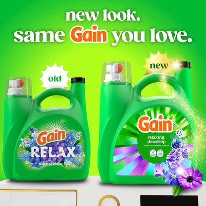 Gain_Liquid_Laundry_Detergent,_With_Odor_Defense,_Relaxing_Dewdrop_Scent,_Laundry_Soap_For_HE_Washing_Machines,_132_fl_oz,_100_Loads_(Packaging_May_Vary)