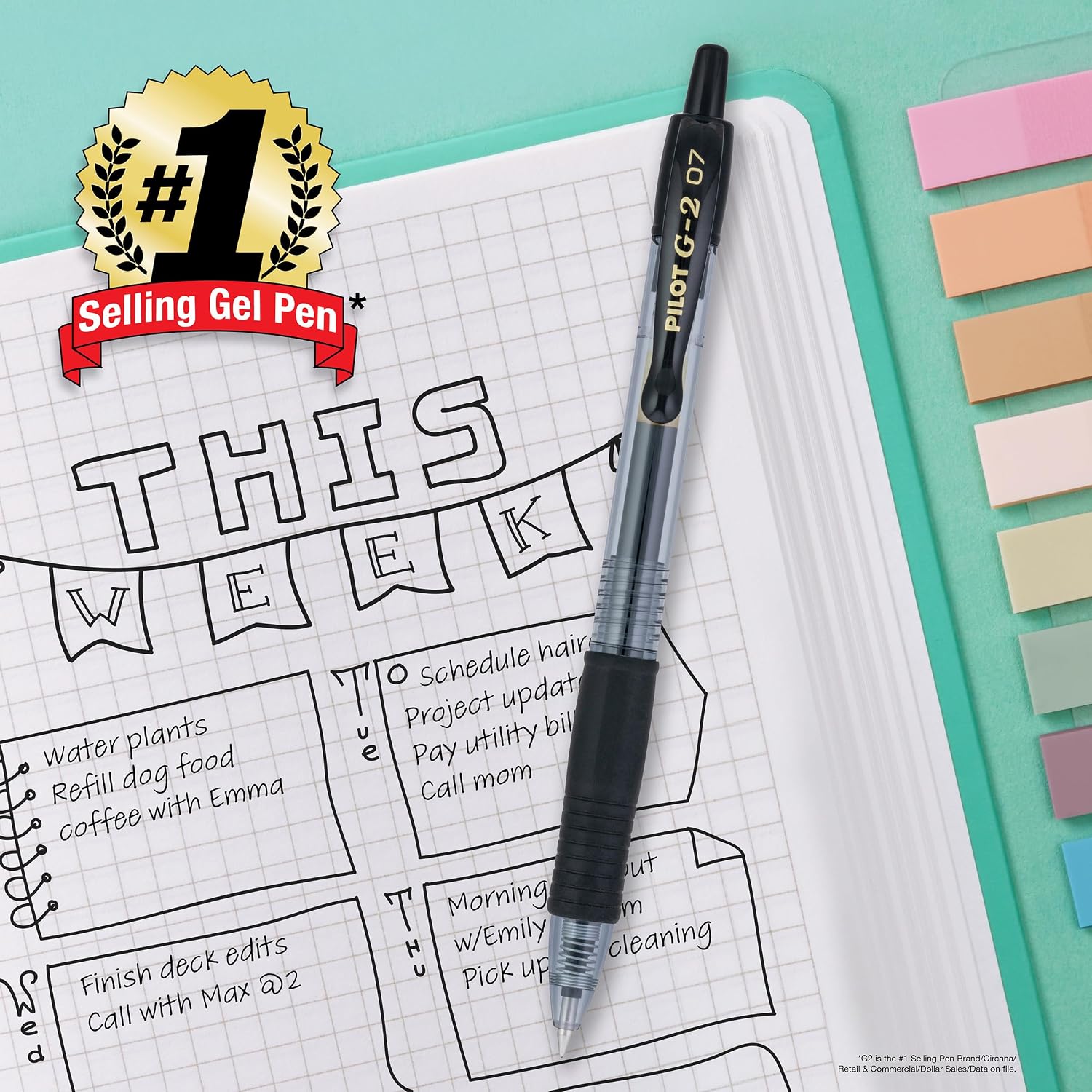 PILOT_G2_Retractable_Premium_Gel_Ink_Roller_Ball_Pens_Fine_Point_Black_Ink_Dozen_Box_(31020)
