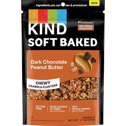KIND_Soft_Baked_Granola,_Dark_Chocolate_Peanut_Butter,_Healthy_Snacks,_Gluten_Free,_100%_Whole_Grains,_5g_Protein,_11oz,_1_Count